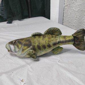 Animated Christmas 13" Fish Sings Luke Bryans Huntin Fishin and Lovin Everyday